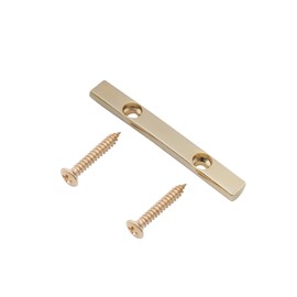 Musiclily Pro 43mm Brass Bass String Retainer Bar for 4-String Electric Bass, Gold