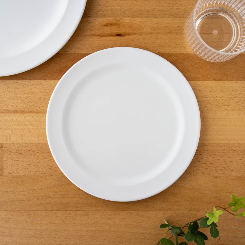 Tarhong DN23986675 Edge Matte White Salad Plate, 8.3 inches (21