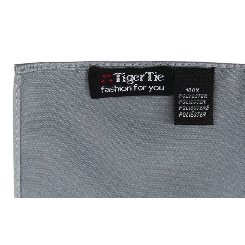 TigerTie Men's Plain Cummerbund - silver - One size