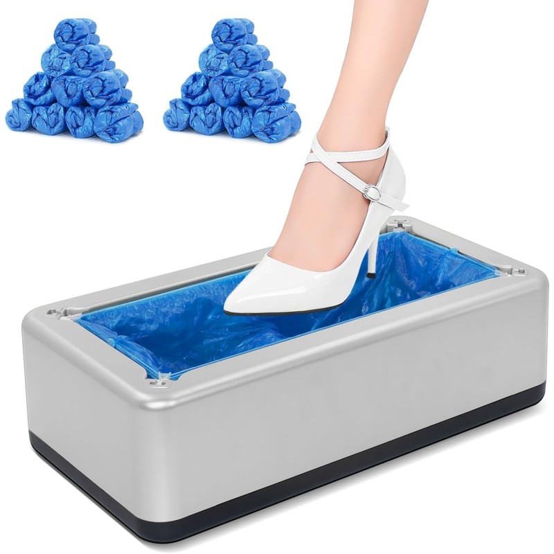 Blemoacha Shoe Covers Dispenser with 200pcs Disposable Shoe Covers Non