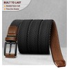 BULLIANT Men Belt Rerversible Golf Belt Stretch Braided for Gift