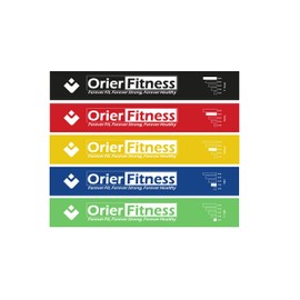 Orier Resistance Bands, Natural Latex Material, 5 Graded Resistance Level, Comes with Free Carrying Case and Training Guide ; Ideal for Exercising at Home, Yoga and Resistance Training