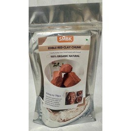 SMBK Red Clay,Edible Clay Chunks, Natural Clay,Organic Clay,Clay Mask,Natural Mud Mask,7OZ (200GM)