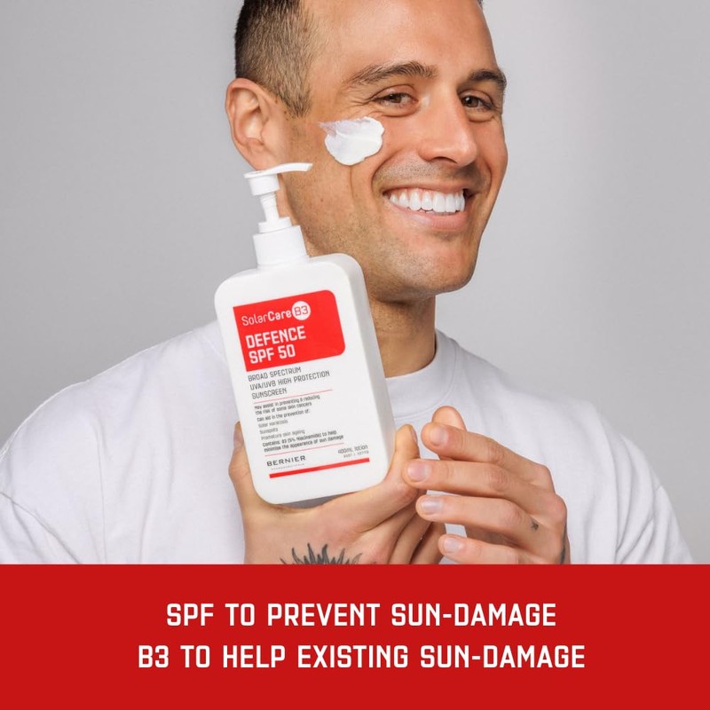SolarCareB3 Defence SPF 50 Sunscreen, Broad Spectrum UVA/UVB Protection, 5%