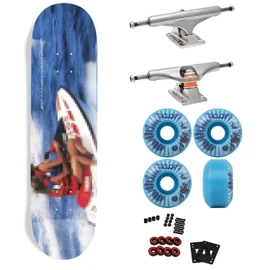 JacuzziUnlimited Professional Complete Skateboard Sea Monsters 8.0" x 31.6" with Independent Trucks, Triclops Wheels, ABEC 5 Bearings, Hardware, and Griptape - Ready to Assemble