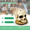 WALSIO Life Size Skull Knife Holder Resin Skull Shaped Knife