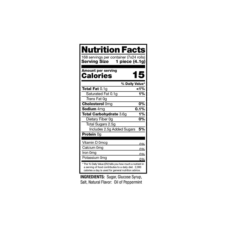 Reed’s Peppermint Candy Rolls | Traditional Peppermint Hard Candy |