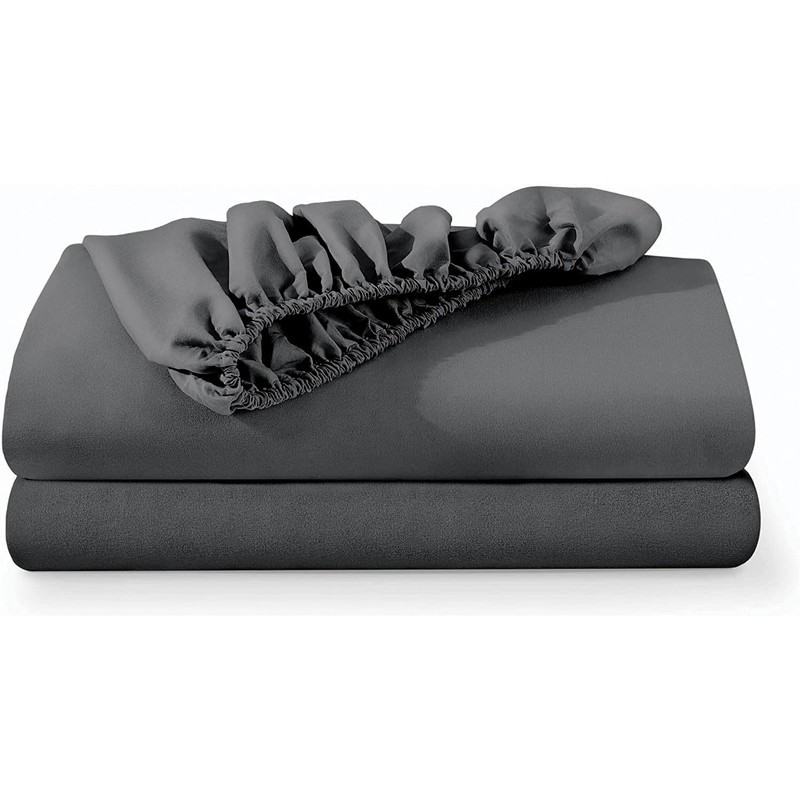 ForZzz 2000TC Fitted Sheet King Size -Premium Microfiber Fitted Bottom