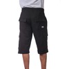 Pro Club Men's Fleece Cargo Short, Black, X-Large