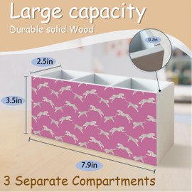 YTRGI Leopard Pen Holder for Office Desk Decor, Cheetah Wooden Pencil Holder Sign Organizer for Home Office Desk Accessories, Leopard Gifts for Women Men