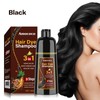 Amococo-Hair dye Shampoo, Quick hair dye,hair care,Fruity aroma-Black & Brown-3-In-1