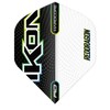 RED DRAGON Hardcore Radical Black & White Ikon Dart Flights
