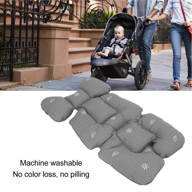 Baby Stroller Cushion Cotton Liner Insert Warm Comfortable Breathable Washable