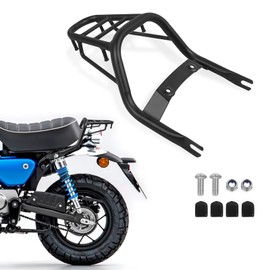 Motorcycle Luggage Rack Replacement for Honda Monkey 125 Z125 2018-2025 Rear Rack Tail Luggage Rack Cargo Carrier (Black)