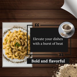 Jellybean Foods Black Pepper - Black Peppercorns - Professional Chef Grind Black Pepper - Ultra-Fine Black Pepper Powder (5 Oz)