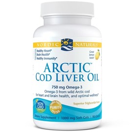 Nordic Naturals Arctic Cod Liver Oil Lemon 90caps Fish Oils