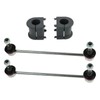 TRQ Front Suspension Kit Sway Bar Bushing Set Sway Bar