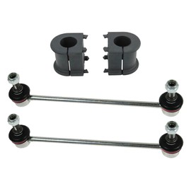 TRQ Front Suspension Kit Sway Bar Bushing Set Sway Bar Stabilizer Link Compatible with 2013-2018 Toyota Avalon 2007-2017 Camry
