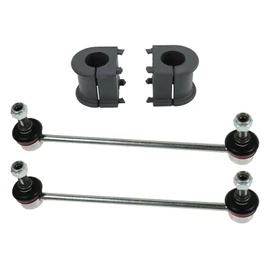TRQ Front Suspension Kit Sway Bar Bushing Set Sway Bar Stabilizer Link Compatible with 2013-2018 Toyota Avalon 2007-2017 Camry