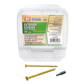 Grip-Rite L312STT5 PrimeGuard Plus #10 x 3-1/2" Wood to Wood Deck Screw, Tan, 5lb Box