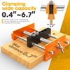 BLEKOO Upgraded 6.7 inch Self Centering Doweling Jig Kit, Drill