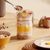Habwah 3 Pack Overnight Oats jars with Lids and Spoons,