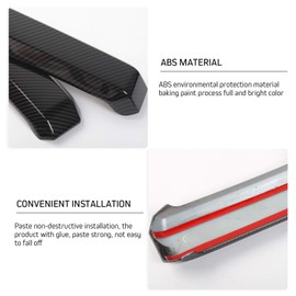 Linskip Interior Door Handle Cover Compatible with Ford F-150 2015 2016 2017 2018 2019 2020, F150 Door Handle Cover Trim, F150 Interior Accessories 4Pcs(Carbon Fiber Pattern)