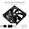 Thermalright TL-C14C X3 CPU Case Fan, 140 mm, PWM Fan,