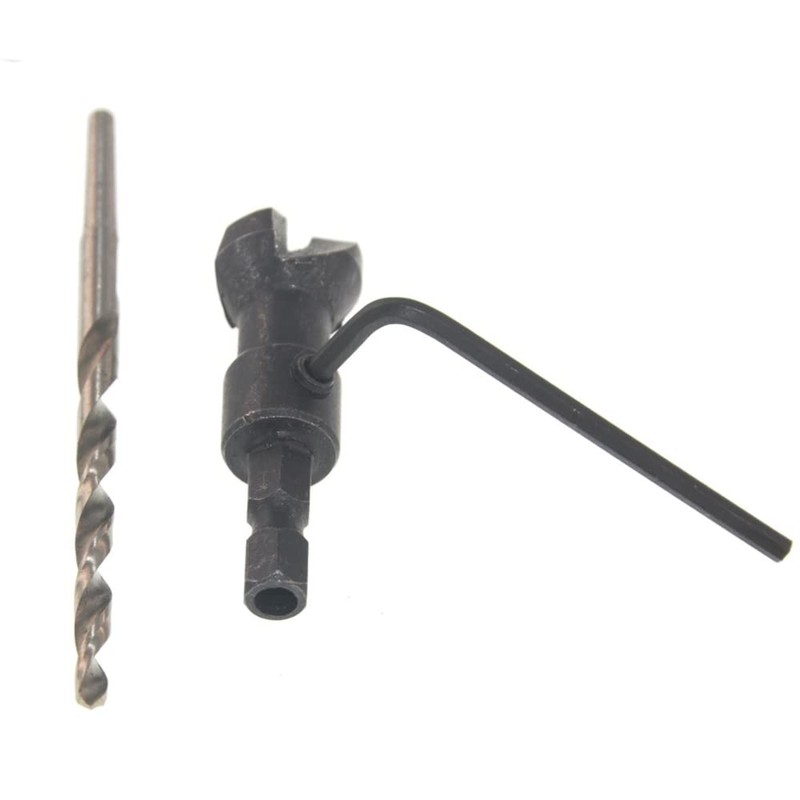 CENPEK 5Pcs Woodworking Countersink Drill Bit Set Hole Cutter Chamfering