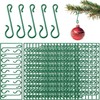 UKDeals Direct® 100 Bauble Christmas Tree Hooks Green Ornament Hooks