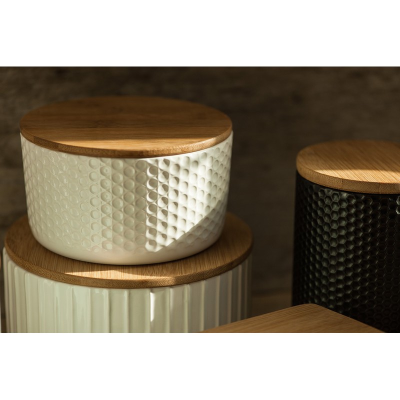 Premier Housewares Hex Canister - Black