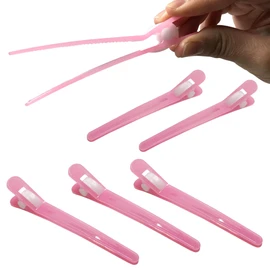 No Rust! Dakar Hair Pins Hair Clips Rust Free Hair Clips for Wet Hair Bangs No Metal Bulk Clips (Pink, Set of 6)