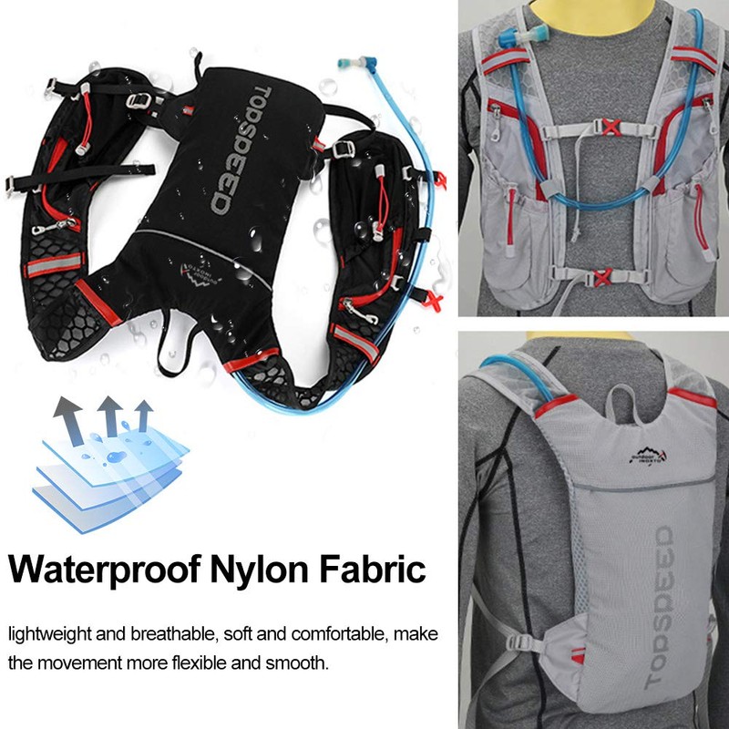 HINATAA Lightweight Hydration Vest Backpack, 5L 250g Running Hydration Backpack