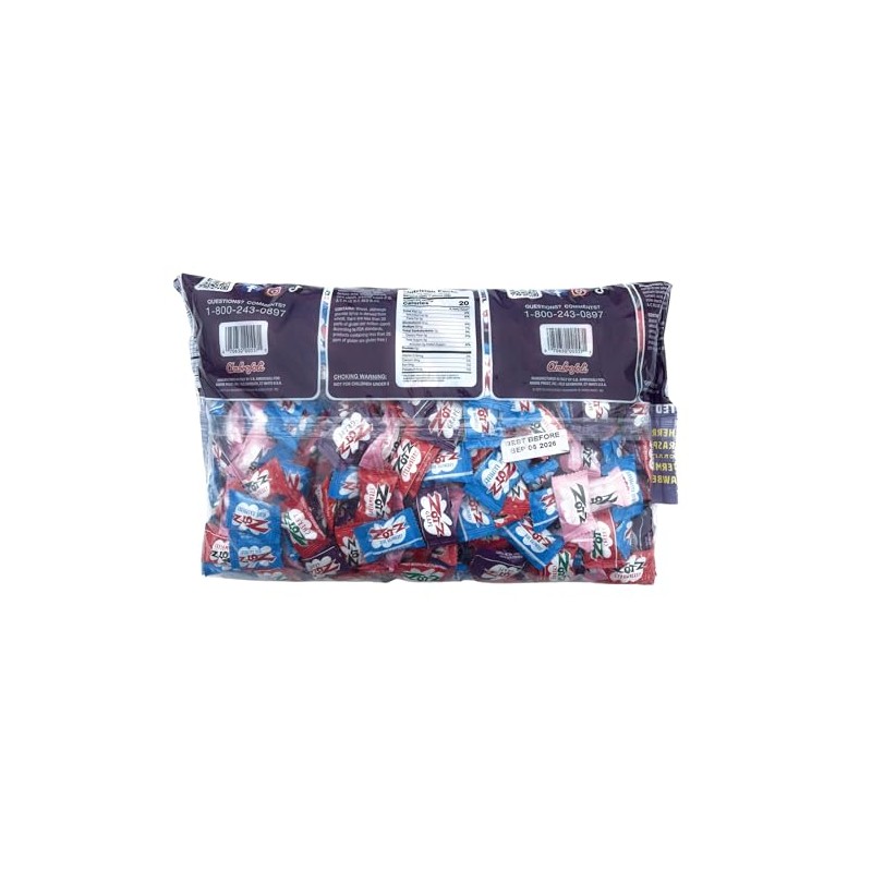 Zotz Fizzy Candy, 7 Flavor Assorted, 5-Pound Bag
