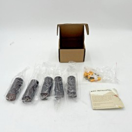 5 Pack Wooden Coat Hooks Wall Mounted Single Wooden Hangers