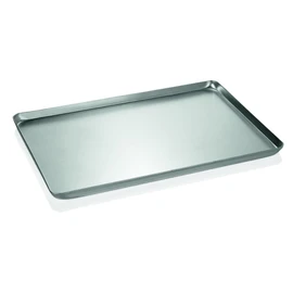 WAS 455 600 Aluminium Backblech/Ausstellblech, Gebeizt, Rand Umgelegt, Nahtlos Gezogen, 60cm Länge, 40cm Breite, 2cm Höhe