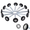 HOME MASTER HARDWARE 2" Nylon Garage Door Rollers 12 Pack,Garage