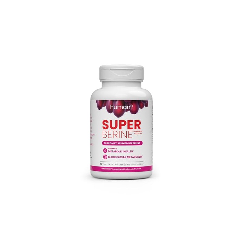 HumanN SuperBerine Berberine Supplement - 45 Capsules
