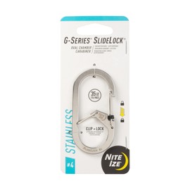 NITEIZE G-SERIES Carabiner Stainless Silver W35 x H75 x D10 mm