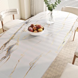 FunStick 16x472 White and Gold Marble Countertop Contact Paper Waterproof White Marble Wallpaper Peel and Stick Vinyl Countertop Wall Paper Marble Contact Paper for Kitchen Bathroom Counter Table Roll