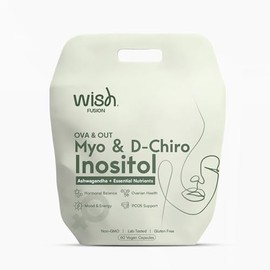Wish Fusion Myo-Inositol & D-Chiro Inositol – PCOS Support Supplement for Women – with Ashwagandha & Essential Nutrients – Hormonal Balance, Ovarian Health, Mood & Energy – 60 Vegan Capsules