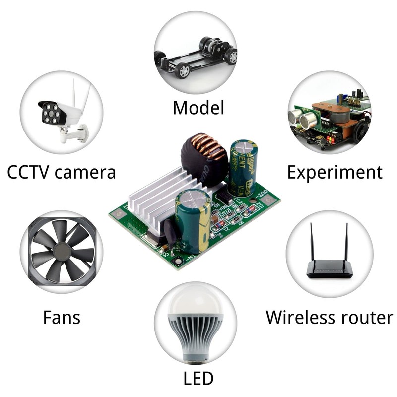 DC DC Step Down Buck Converter 9-120V to 5V 3A
