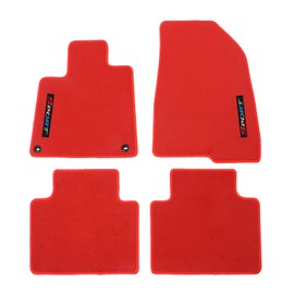 EVPROXP Floor Mats Compatible with 2018-2022 Accord, Factory Fitment Carpet Front Rear Red Nylon 4PC Set, with Sport, 2019 2020 2021