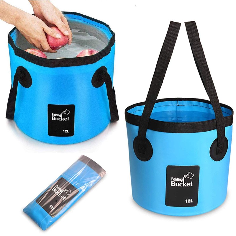 SVUPUE Collapsible Bucket, Folding Water Bucket, Multifunction Folding Bucket for