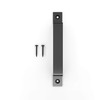 VivaLight 8 inch Sliding Barn Door Handle Pull Black Large
