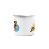 Enamelled Metal Cup 284ml Minimalist Shell Collage Biology Illustration Ancient