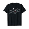 Paper Boat in the Sea Heart T-Shirt, black, s