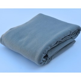 Virginia Tex Flannel, Sold by the Metre, Cotton Fabric 100%, Large Width 240 cm, Soft Fabric Oeko-Tex Standard 100 Plain Colours for Sewing (Grey, 100 cm x 240 cm)