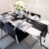 Table Runner, 30 x 180cm Black Shimmer Sequin Table Runner