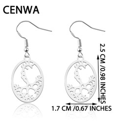 Stainless Steel Neuron Cell Earrings Biology Gift Brain Cell Jewelry Science Earrings Medical Jewelry (Neuron Cell Earrings)